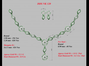 Necklace bulk 3dm 53 files ready to print part 01 3D 打印模型