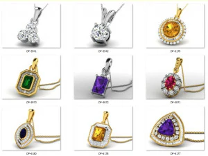 Kleursteen verlovingsring 15 CAD-bestanden deel 01 3D printmodel