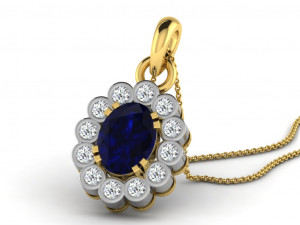 Colour stone engagement ring 15 cad files part 01 Modello di stampa 3D