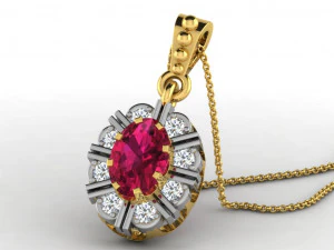 Colour stone engagement ring 15 cad files part 01 3D Print Model