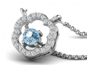 Colour stone engagement ring 15 cad files part 02 Modelo de Impressão 3D