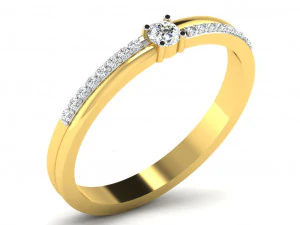 Engagement ring 3dm cad files 55 light weight 3D Print Model
