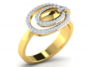 Engagement ring 3dm cad files 55 light weight 3D 프린트 모델