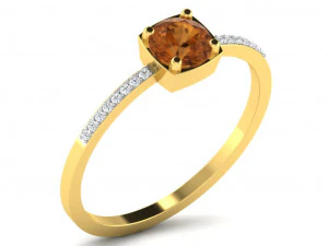 Engagement ring 3dm cad files 55 light weight part 02 3D Print Model