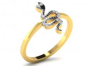 Engagement ring 3dm cad files 55 light weight part 02 3D Print Model