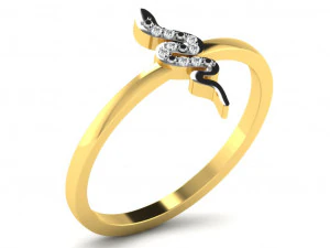 Engagement ring 3dm cad files 55 light weight part 02 3D Print Model