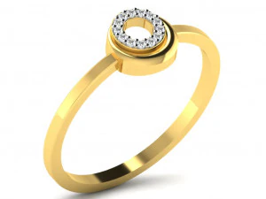 Engagement ring 3dm cad files 55 light weight part 02 3D Print Model