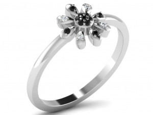 Engagement ring 3dm cad files 55 light weight part 02 3D Принт Модель