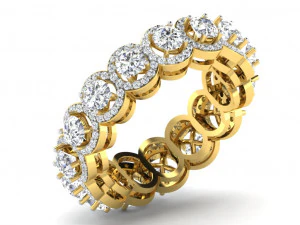 Engagement ring 3dm cad files 55 light weight part 02 3D Print Model