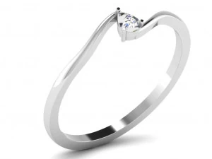 Engagement ring 3dm cad files 55 light weight part 03 3D Print Model