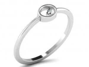 Engagement ring 3dm cad files 55 light weight part 03 3D Print Model