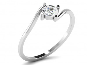 Engagement ring 3dm cad files 55 light weight part 03 3D 프린트 모델