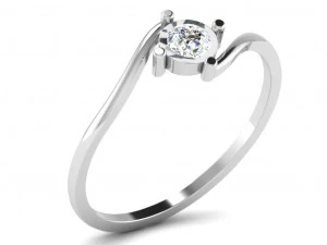 Engagement ring 3dm cad files 55 light weight part 03 3D Print Model