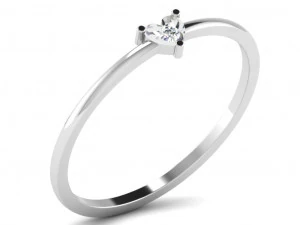 Engagement ring 3dm cad files 55 light weight part 03 3D Print Model