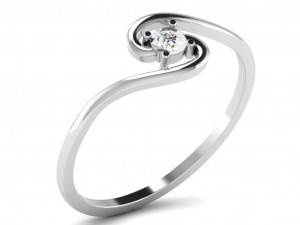 Engagement ring 3dm cad files 55 light weight part 03 3D 프린트 모델