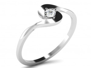 Engagement ring 3dm cad files 55 light weight part 03 3D 프린트 모델