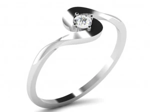 Engagement ring 3dm cad files 55 light weight part 03 3D Print Model