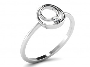 Engagement ring 3dm cad files 55 light weight part 03 3D 프린트 모델