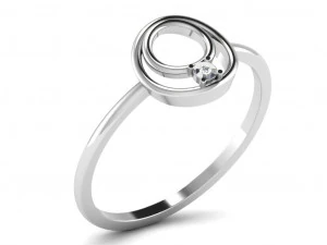 Engagement ring 3dm cad files 55 light weight part 03 3D Print Model