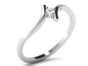 Engagement ring 3dm cad files 55 light weight part 03 3D Print Model
