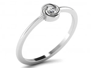 Engagement ring 3dm cad files 55 light weight part 03 3D Print Model