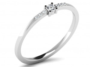 Engagement ring 3dm cad files 55 light weight part 03 3D 프린트 모델
