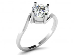 Engagement ring 3dm cad files 55 light weight part 03 3D Print Model