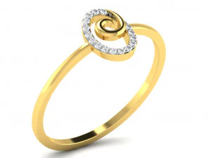 Engagement ring 3dm cad files 55 light weight part 03 3D Print Model