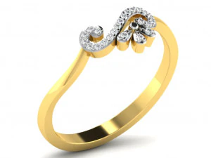 Engagement ring 3dm cad files 55 light weight part 04 3D Print Model