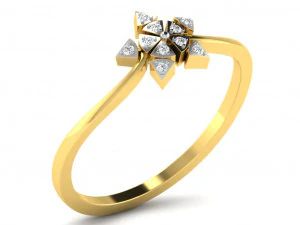 Engagement ring 3dm cad files 55 light weight part 04 3D Print Model