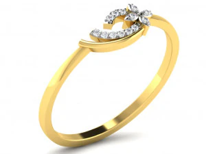 Engagement ring 3dm cad files 55 light weight part 04 3D Print Model