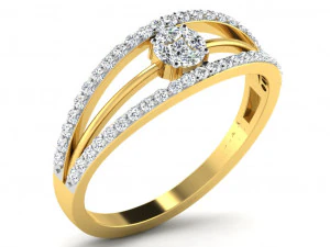 Engagement ring 3dm cad files 55 light weight part 04 3D Print Model