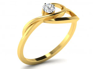 Engagement ring 3dm cad files 55 light weight part 04 3D Print Model