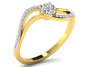 Engagement ring 3dm cad files 55 light weight part 04 3D Print Model