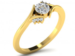 Engagement ring 3dm cad files 55 light weight part 04 3D-Druckmodell