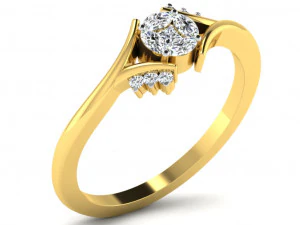 Engagement ring 3dm cad files 55 light weight part 04 3D Print Model