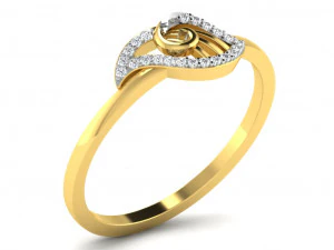 Engagement ring 3dm cad files 55 light weight part 04 3D Print Model