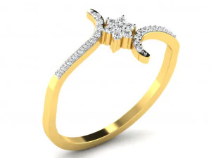 Engagement ring 3dm cad files 55 light weight part 04 3D Print Model