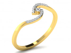 Engagement ring 3dm cad files 55 light weight part 04 3D Print Model