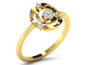Engagement ring 3dm cad files 55 light weight part 05 3D Print Model