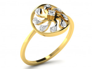 Engagement ring 3dm cad files 55 light weight part 05 Modello di stampa 3D