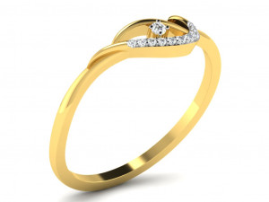 Engagement ring 3dm cad files 55 light weight part 05 Modello di stampa 3D