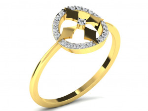 Engagement ring 3dm cad files 55 light weight part 05 Modello di stampa 3D