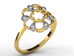 Engagement ring 3dm cad files 55 light weight part 05 3D Print Model