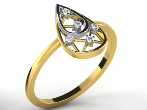 Engagement ring 3dm cad files 55 light weight part 05 3D Print Model