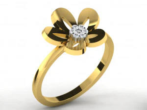 Engagement ring 3dm cad files 55 light weight part 05 3D Print Model