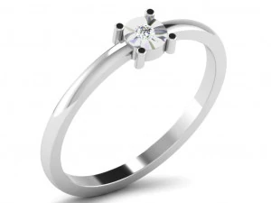 Engagement ring 3dm cad files 55 light weight part 07 3D Print Model