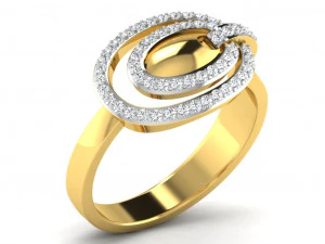 Engagement ring 3dm cad files 55 light weight part 07 3D Print Model