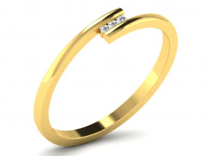 Engagement ring 3dm cad files 55 light weight part 07 3D Print Model