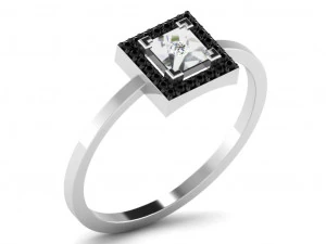 Engagement ring 3dm cad files 55 light weight part 07 3D Print Model